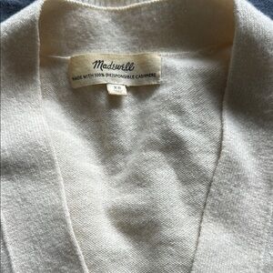 Madewell Cream Cashmere Women's Sweater